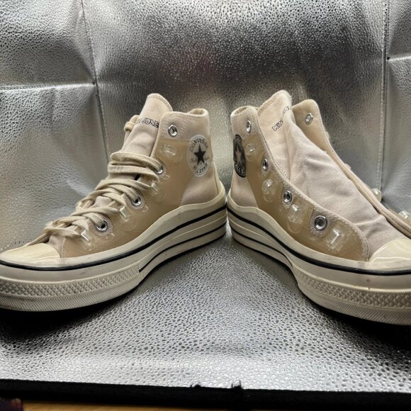 Size M 7 W 9 Kim Jones x Converse Chuck Taylor All-Star 70 Ivory Shoes 171258C - Picture 7 of 9